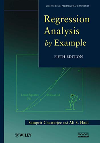 Regression Analysis By Example 5th Edition Samprit Chatterjee