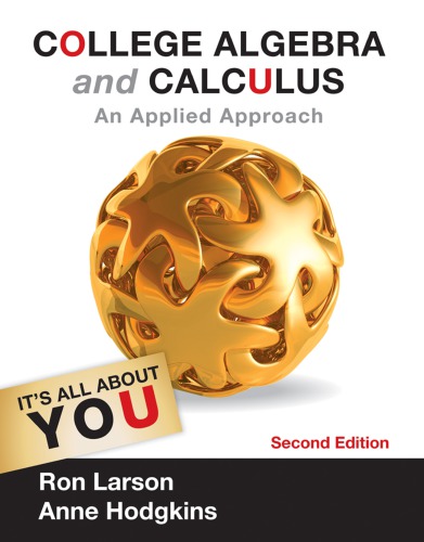 College Algebra And Calculus An Applied Approach 2nd Ron Larson