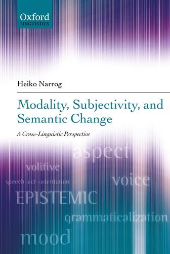 Modality Subjectivity And Semantic Change A Crosslinguistic Perspective Heiko Narrog