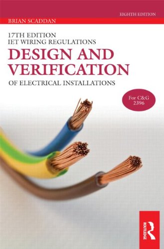 Design And Verification Of Electrical Installations 8th Edition Brian Scaddan