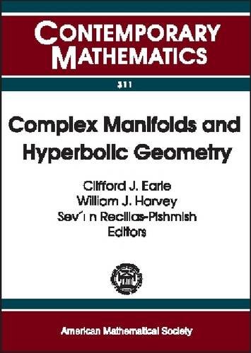 Complex Manifolds And Hyperbolic Geometry Ii Iberoamerican Congress On Geometry January 49 2001 Cimat Guanajuato Mexico Mexico Iberoamerican Congress On Geometry 2001 Guanajuato