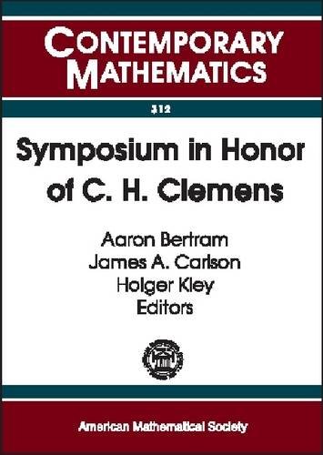 Symposium In Honor Of C H Clemens Bertram A Carlson Ja Kley H Eds