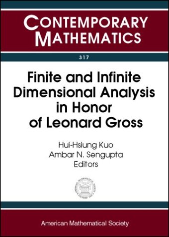 Finite And Infinite Dimensional Analysis In Honor Of Leonard Gross Ams Special Session On Infinite Dimensional Spaces January 1213 2001 New Orleans Louisiana Analysis On Infinite Dimensional Spaces