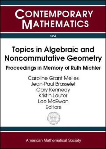 Topics In Algebraic And Noncommutative Geometry Proceedings In Memory Of Ruth Michler Ruth I Michler