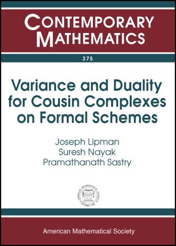 Variance And Duality For Cousin Complexes On Formal Schemes Joseph Lipman