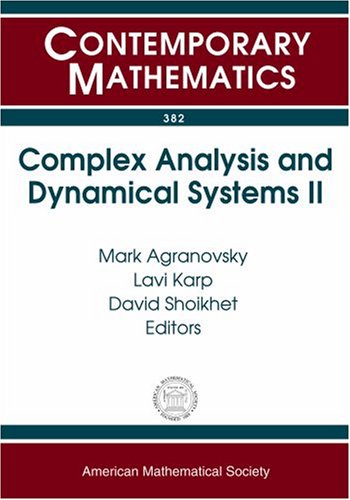 Complex Analysis And Dynamical Systems Ii Agranovsky M Et Al Eds
