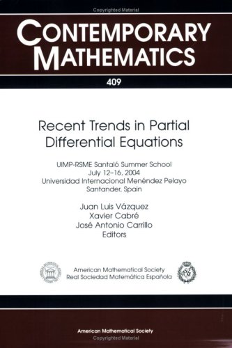 Recent Trends In Partial Differential Equations Uimprsme Santalo Summer School Recent Trends In Partial Differential Equations Universidad Internacional Menennnndez Pelayo Santander Spain Juan Luis Vazquez