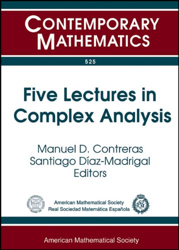 Five Lectures In Complex Analysis Manuel D Contreras Santiago Diazmadrigal Ed
