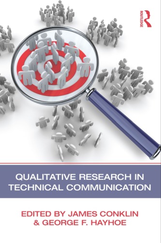 Qualitative Research In Technical Communication 1st James Conklin Ed