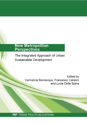 New Metropolitan Perspectives The Integrated Approach Of Urban Sustainable Development C Bevilacqua