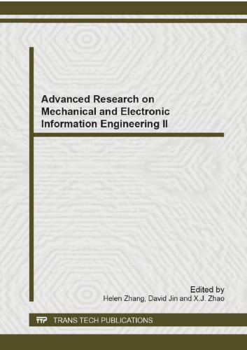 Advanced Research On Mechanical And Electronic Information Engineering Ii Helen Zhang