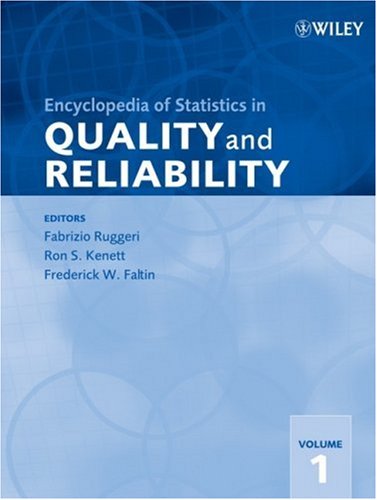 Encyclopedia Of Statistics In Quality And Reliability 1st Edition Fabrizio Ruggeri