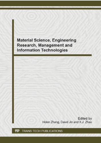 Material Science Engineering Research Management And Information Technologies Helen Zhang