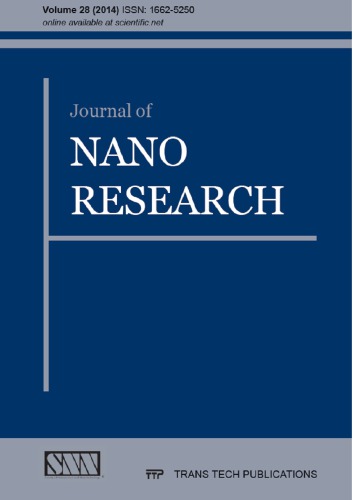 Journal Of Nano Research Volume 28 English