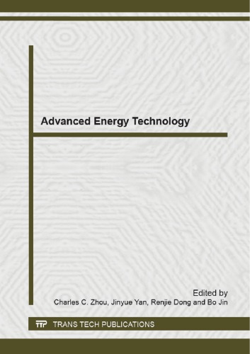 Advanced Energy Technology Charles Zhou Jinyue Yan Renjie Dong