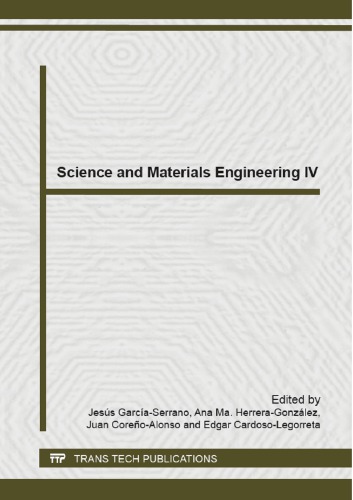 Science And Materials Engineering Iv Jesus Garciaserrano Ana Ma Herreragonzlez