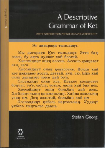 A Descriptive Grammar Of Ket Stefan Georg