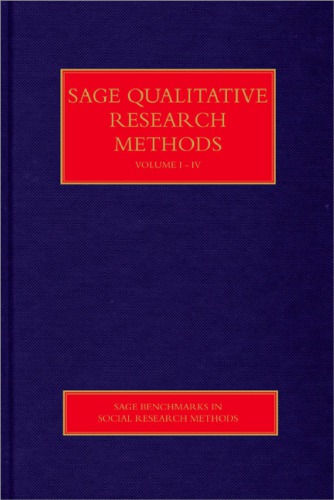 Sage Qualitative Research Methods Volume I Paul Atkinson Ed