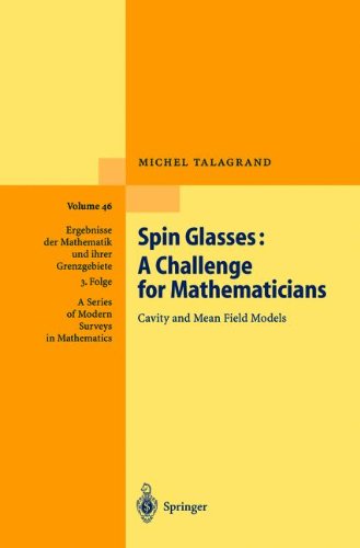 Spin Glasses A Challenge For Mathematicians 1st Edition Michel Talagrand