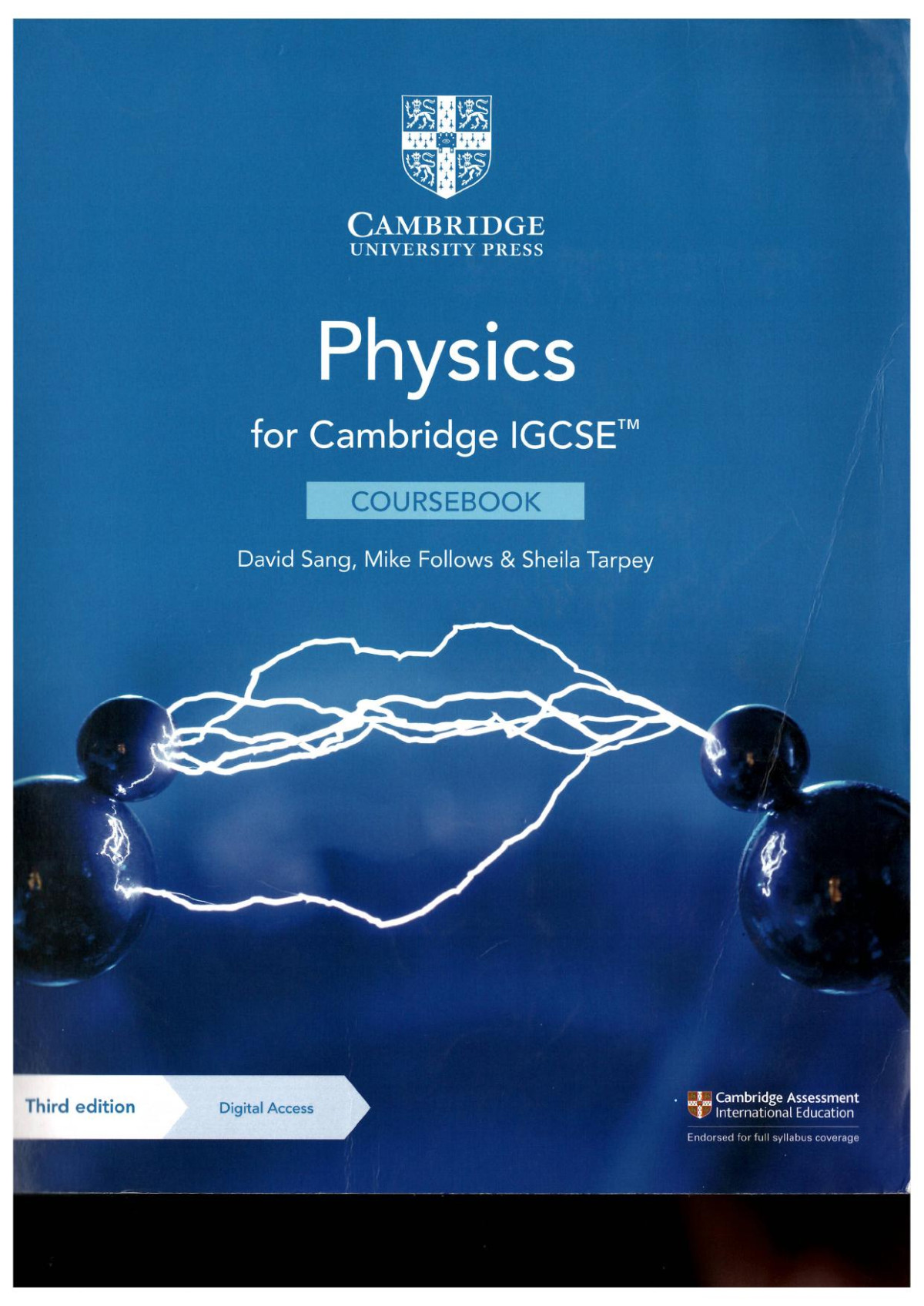 Cambridge Igcse Physics 3rd Edition Third David Sang Mike Follows Sheila Tarpey