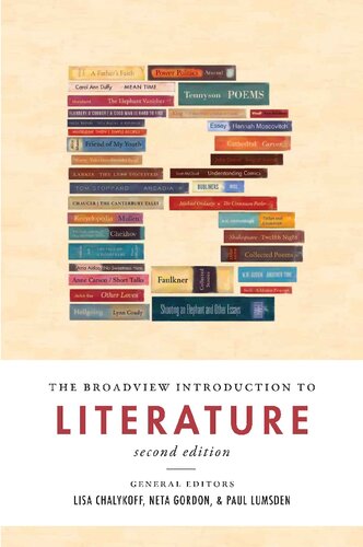 The Broadview Introduction To Literature Second Edition Second Lisa Chalykoff