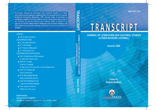 Transcript Journal Of Literature And Cultural Studies A Peerreviewd Journal 8 2020 Rustam Brahma