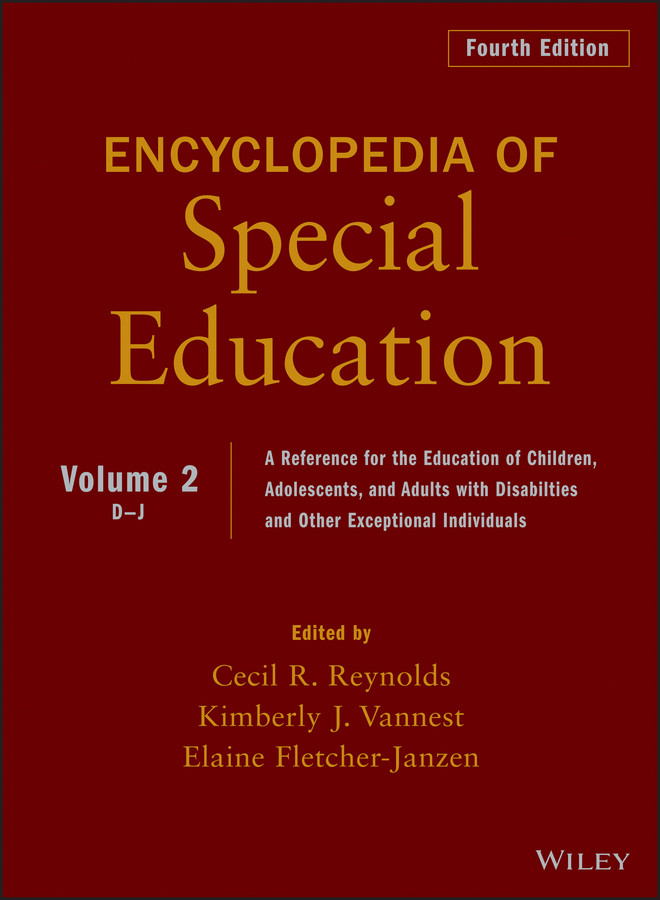 Encyclopedia Of Special Education Volume 2 4th Edition Cecil R Reynolds