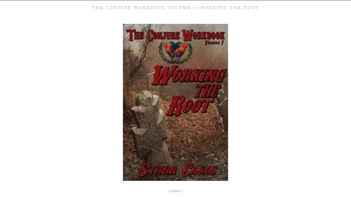 The Conjure Workbook Volume 1 Working The Root Starr Casas