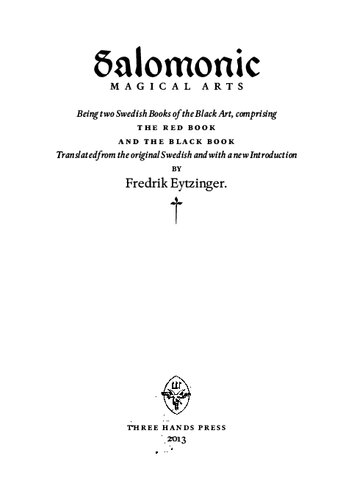 Salomonic Magical Arts Fredrik Eytzinger