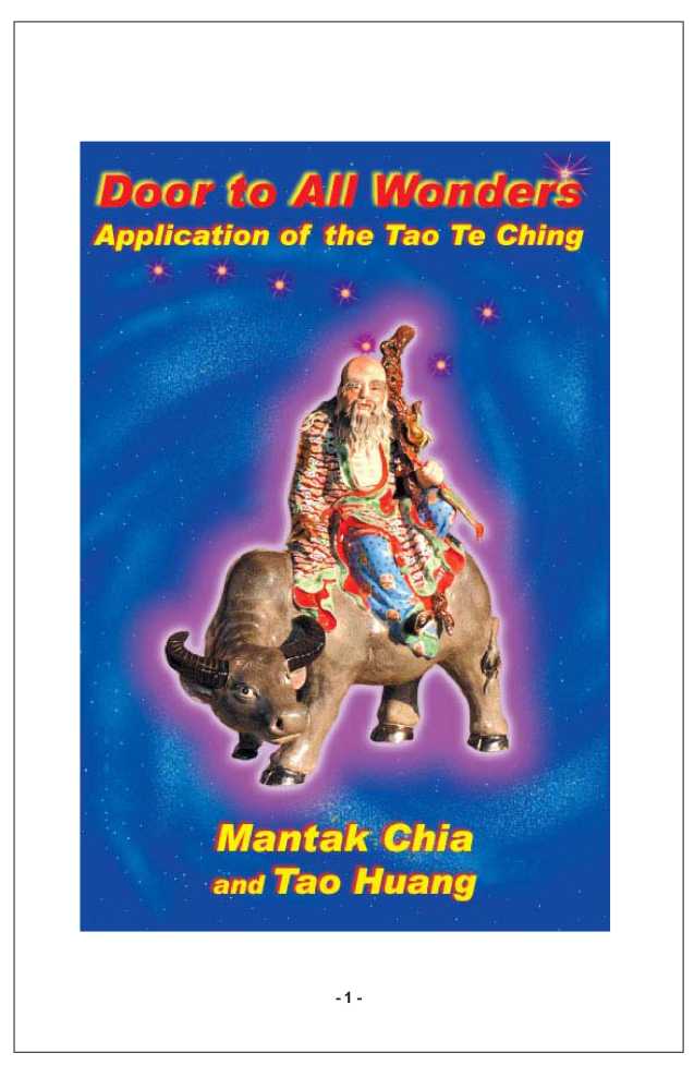Door To All Wonder Mantak Chia