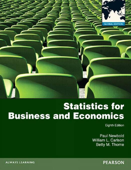 Statistics For Business And Economics 8th Edition 8th Edition Paul Newbold