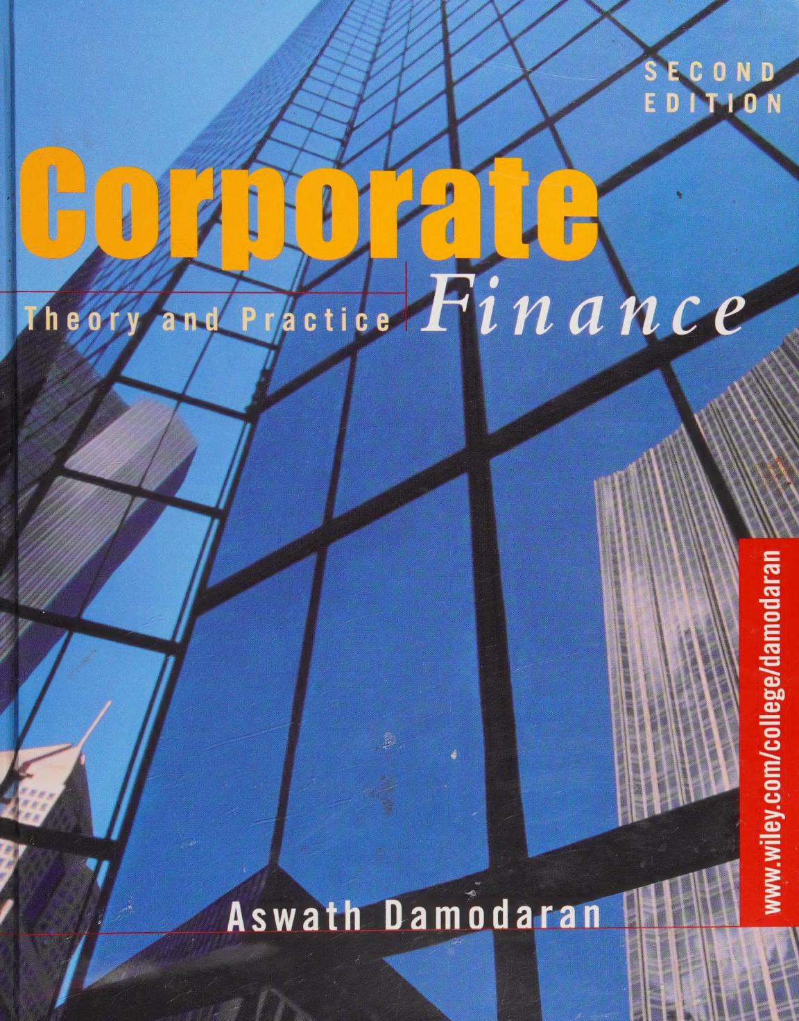 Corporate Finance Theory And Practice 2nd Edition Aswath Damodaran