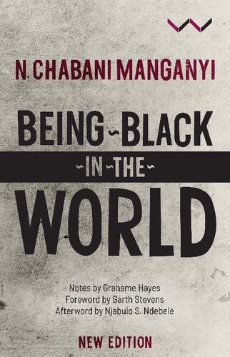 Being Black In The World 1st Edition N Chabani Manganyi