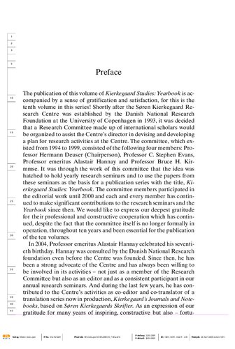 Kierkegaard Studies Yearbook 2005 Niels Jorgen Cappelorn Hermann Deuser