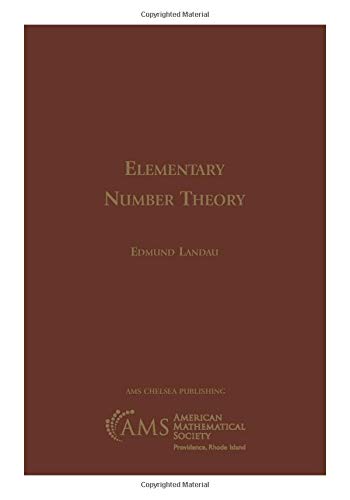 Elementary Number Theory 2nd Edition Edmund Landau