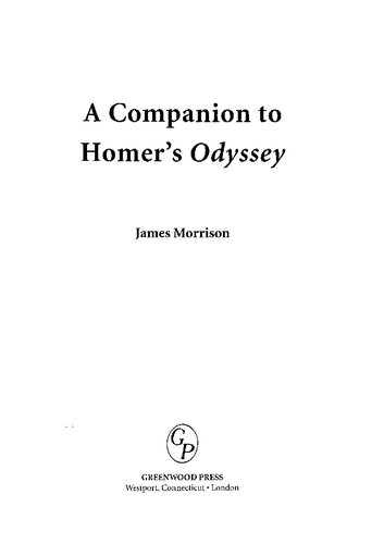 A Companion To Homers Odyssey James V Morrison