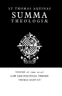 Summa Theologiae Volume 28 Law And Political Theory 1a2ae 9097 Thomas Aquinas Thomas Gilby