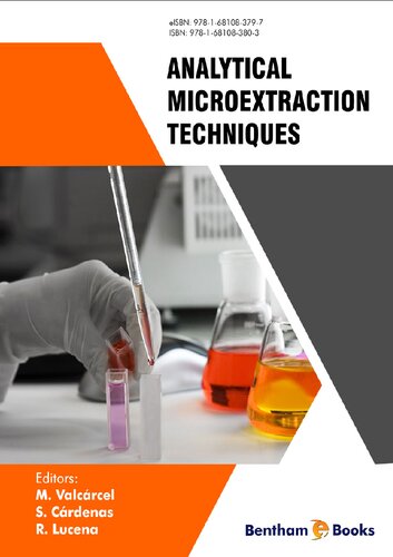 Analytical Microextraction Techniques M Valcrcel S Crdenas And R Lucena