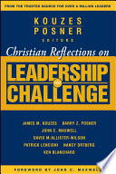 Christian Reflections On The Leadership Challenge 1st Edition James M Kouzes