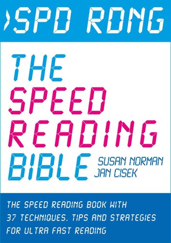 Spd Rdng The Speed Reading Bible 32 Jan Cisek Susan Norman