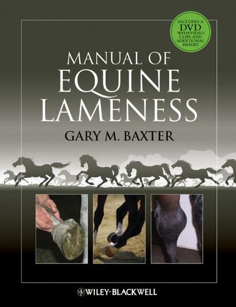 Manual Of Equine Lameness 1st Edition Gary M Baxter Editor
