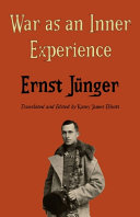 War As An Inner Experience Ernst Jnger