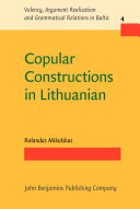 Copular Constructions In Lithuanian Rolandas Mikulskas