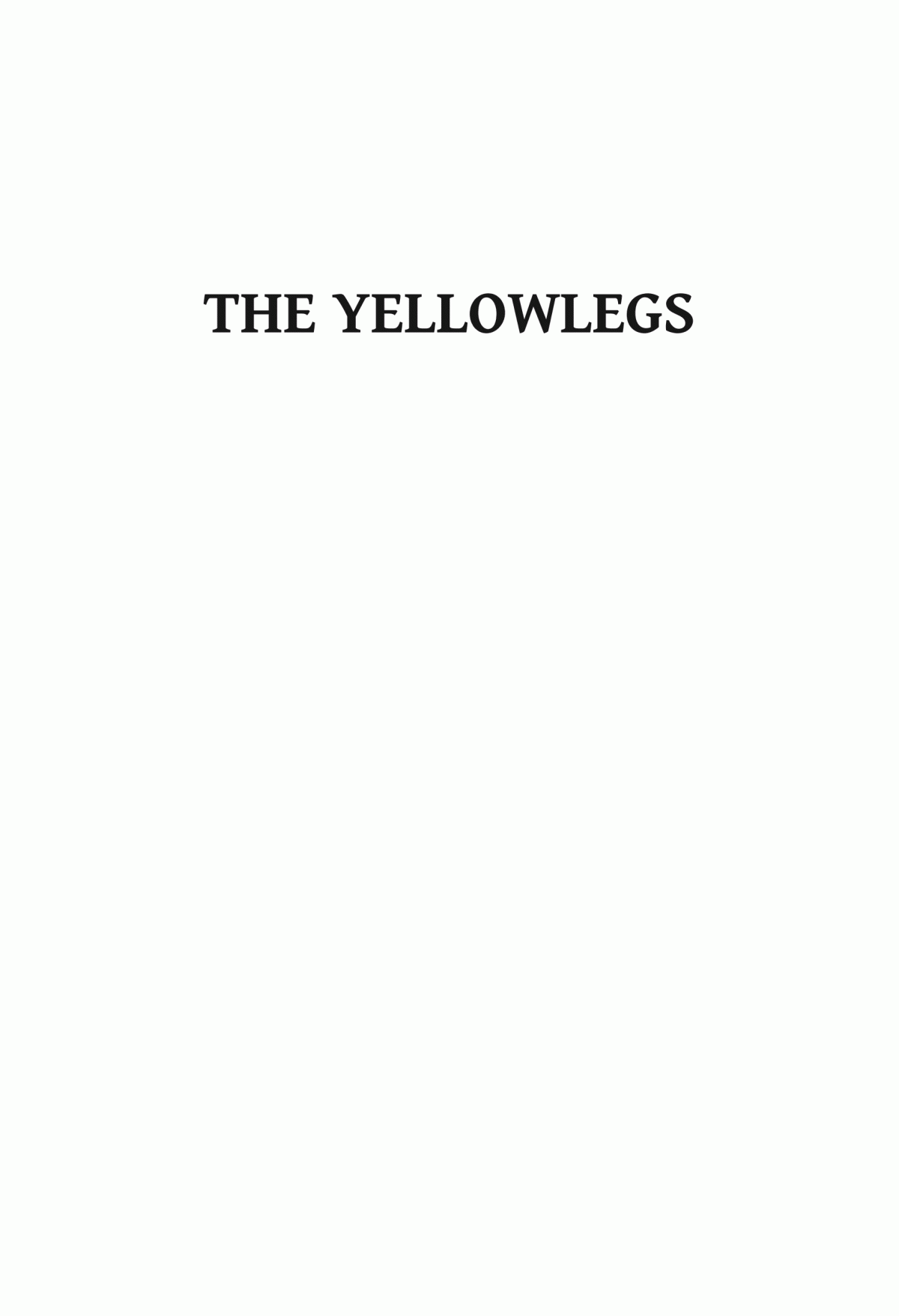 The Yellowlegs The Story Of The United States Cavalry Richard Wormser