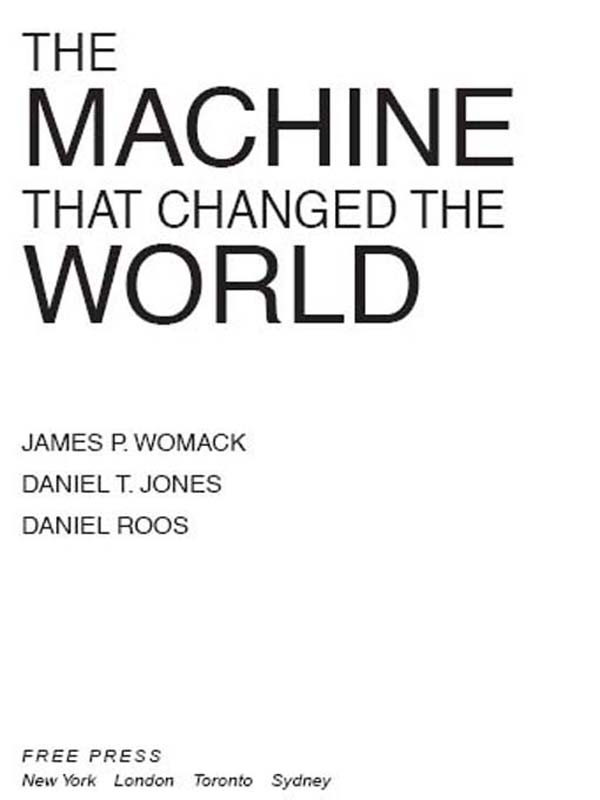 The Machine That Changed The World James P Womack