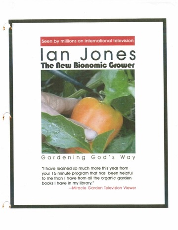 The New Bionomic Grower 3rd Edition Ian Jones