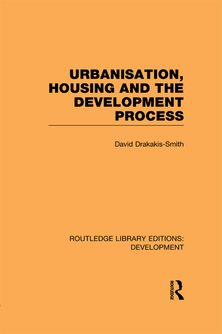 Urbanisation Housing And The Development Process David Drakakissmith