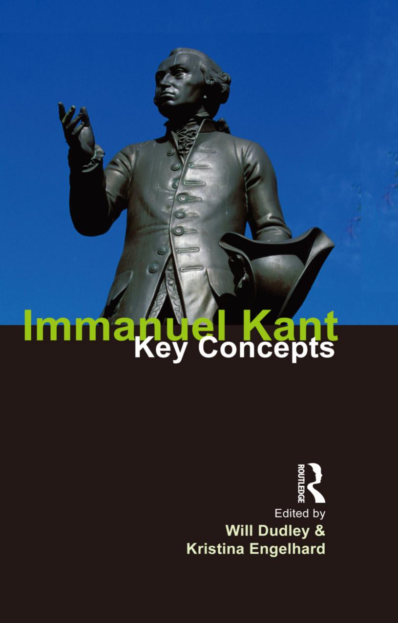 Immanuel Kant Will Dudley Kristina Engelhard