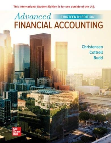 Ise Advanced Financial Accounting 13th Edition Theodore E Christensen