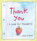 Thank You A Book For Teachers Sandy Gingras